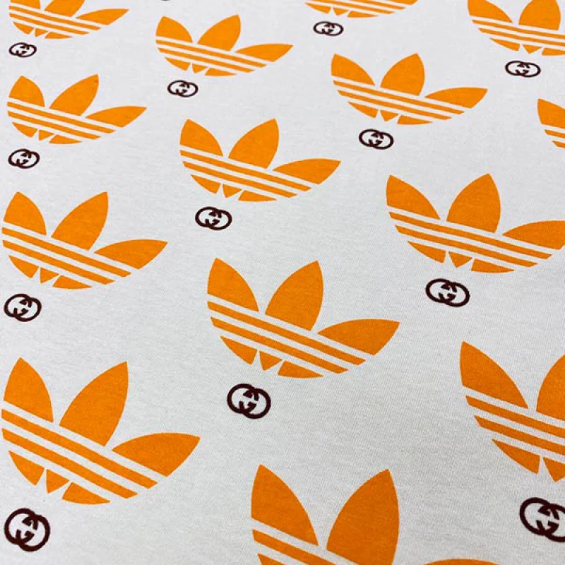 世界中で大人気♪ディダス×グッチ コットン ジャージ Tシャツ コピー gus90660