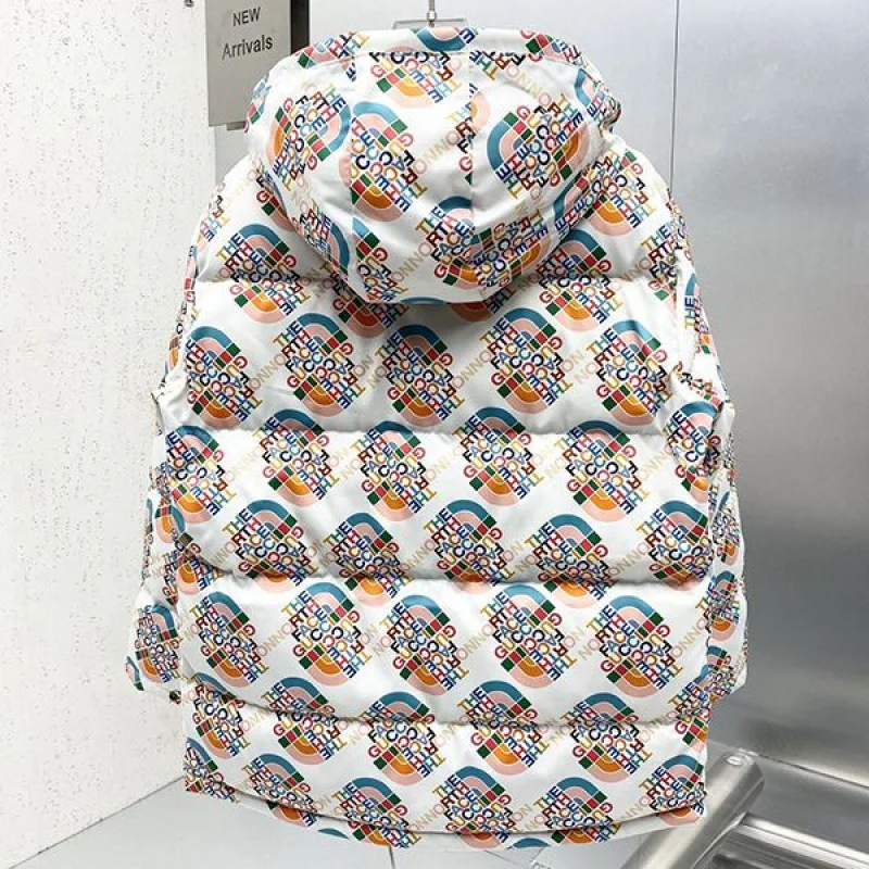 使い勝手良しグッチ ノースフェイス コラボ GGロゴ ダウン ジャケット コピー gut52778