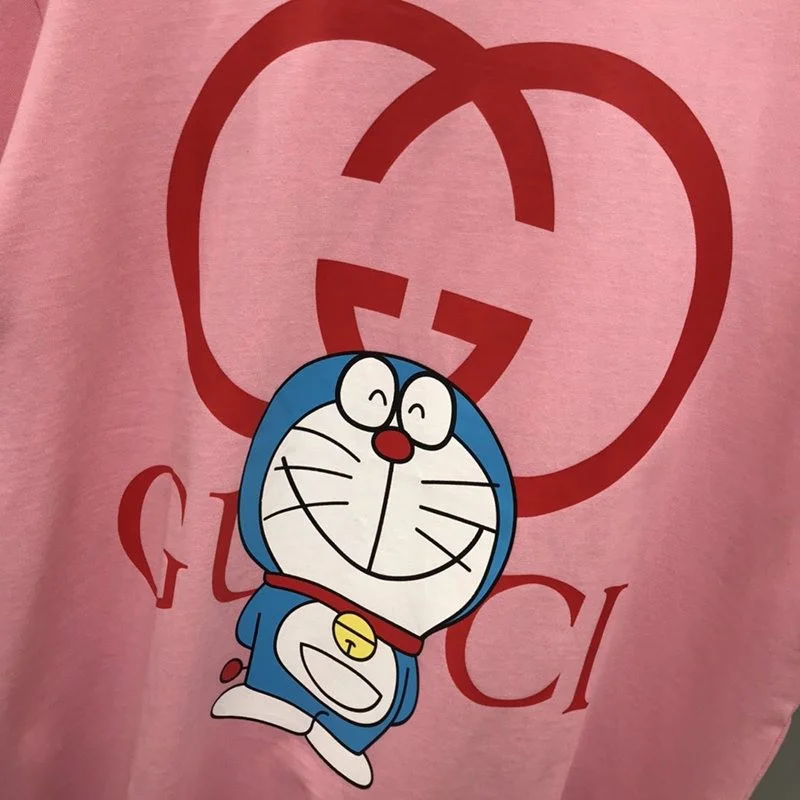 可愛い グッチxドラえもん コピー★コラボ★オーバーサイズ Tシャツ guu30014