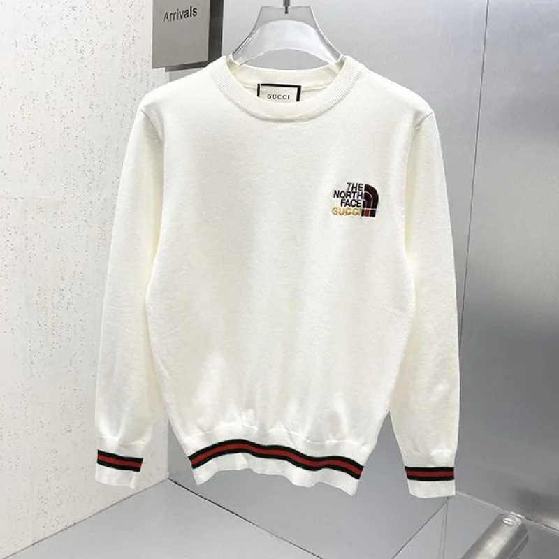 目を惹くカラー◆グッチ ノースフェイス◆ロゴプリント コットン 長袖 Tシャツ コピー guv07225