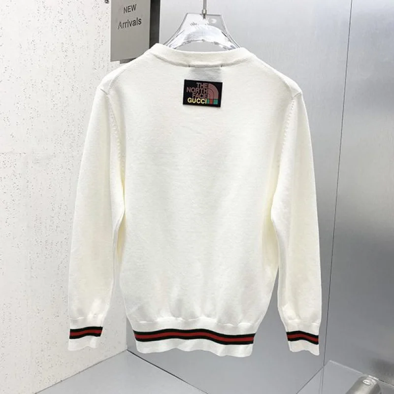 目を惹くカラー◆グッチ ノースフェイス◆ロゴプリント コットン 長袖 Tシャツ コピー guv07225