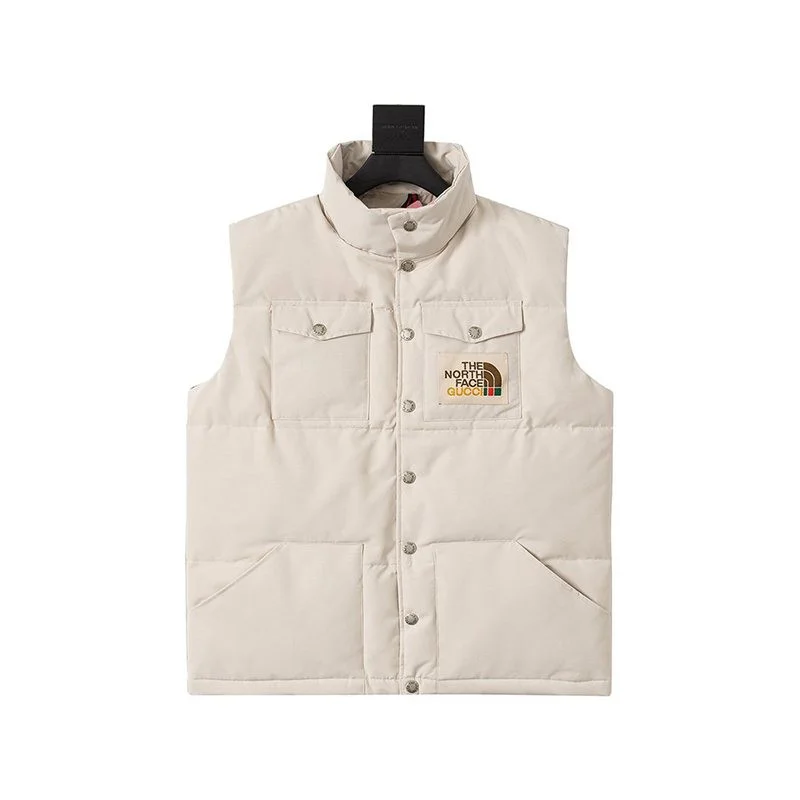 可愛い グッチ×ノースフェイス ダウンベストコピー guv25253