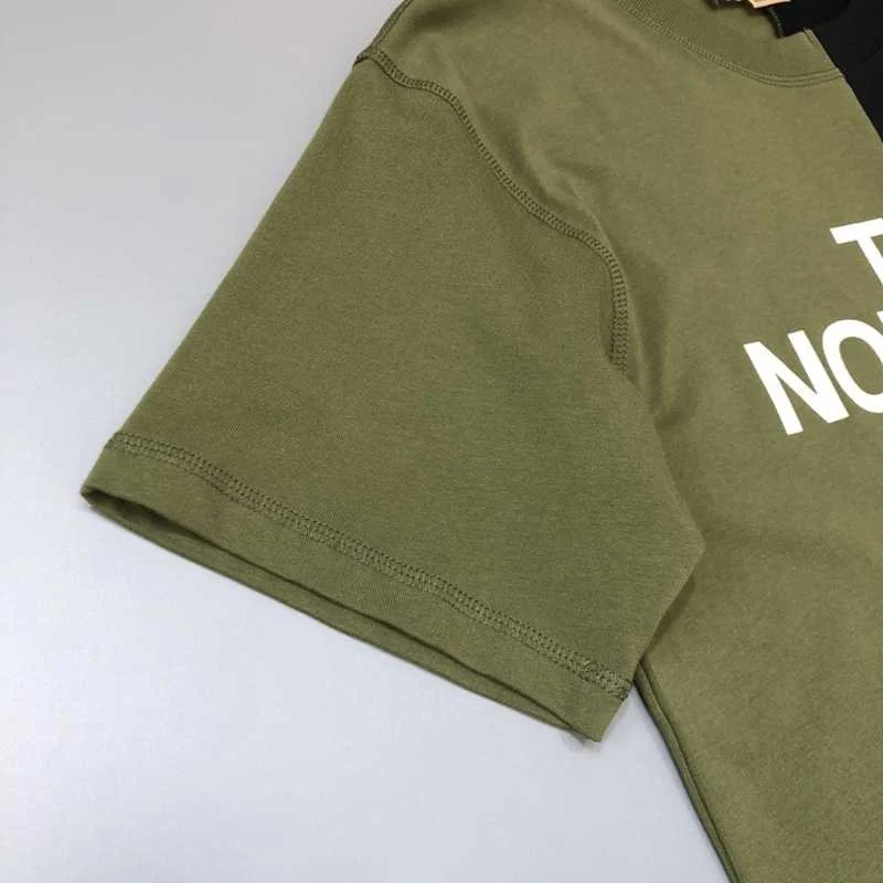 最安値挑戦グッチ×ノースフェイス パッチワーク クルーネック Tシャツ 偽物 guv78107