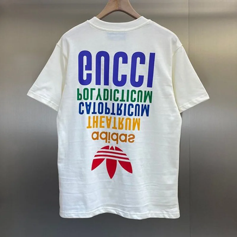 ★追跡付き発送で安心アディダス グッチ コピー コットンジャージー Tシャツ 半袖 gux61533