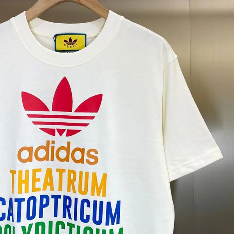 ★追跡付き発送で安心アディダス グッチ コピー コットンジャージー Tシャツ 半袖 gux61533