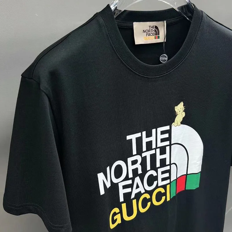 セール新作グッチ x ノースフェイス 偽物 コラボ 半袖Tシャツ guy30492