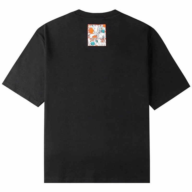 春もの新作バレンシアガ×グッチ 偽物 ブラック ロゴ Tシャツ guz47800