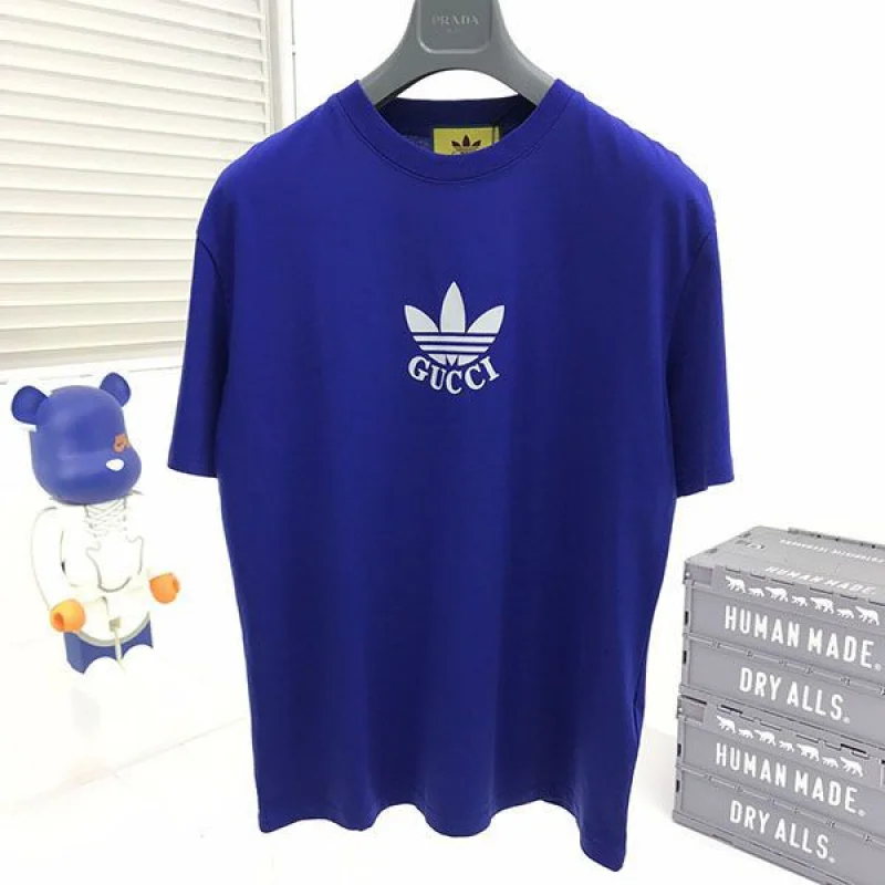 一目惚れ♪アディダス×グッチ コットンジャージー Tシャツ コピー guz83234