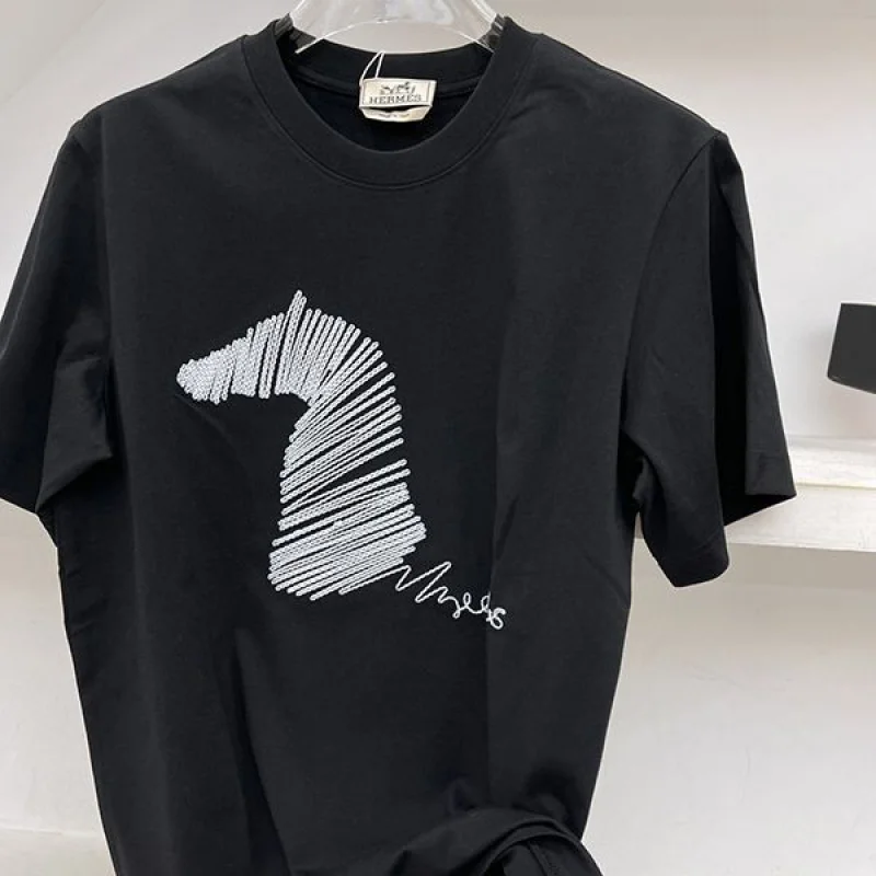 人気急上昇 エルメス マキシカルトゥーシュ 半袖Tシャツ 偽物 era31070