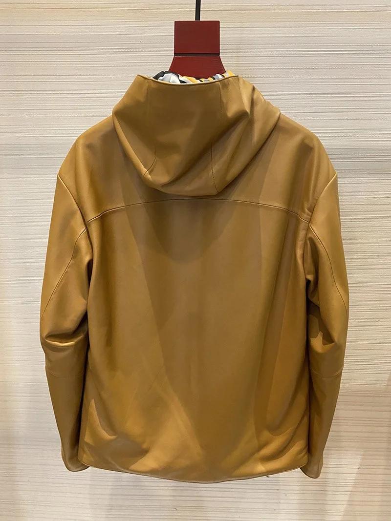秋冬新作 エルメス レザー ジャケット コピー ディアスキン ☆両面着用可能☆ erf28548