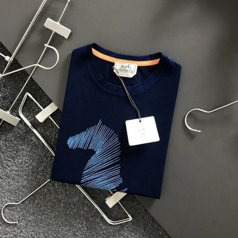 超希少！エルメス 半袖 Tシャツ 偽物 H刺繍 コットン erq96470