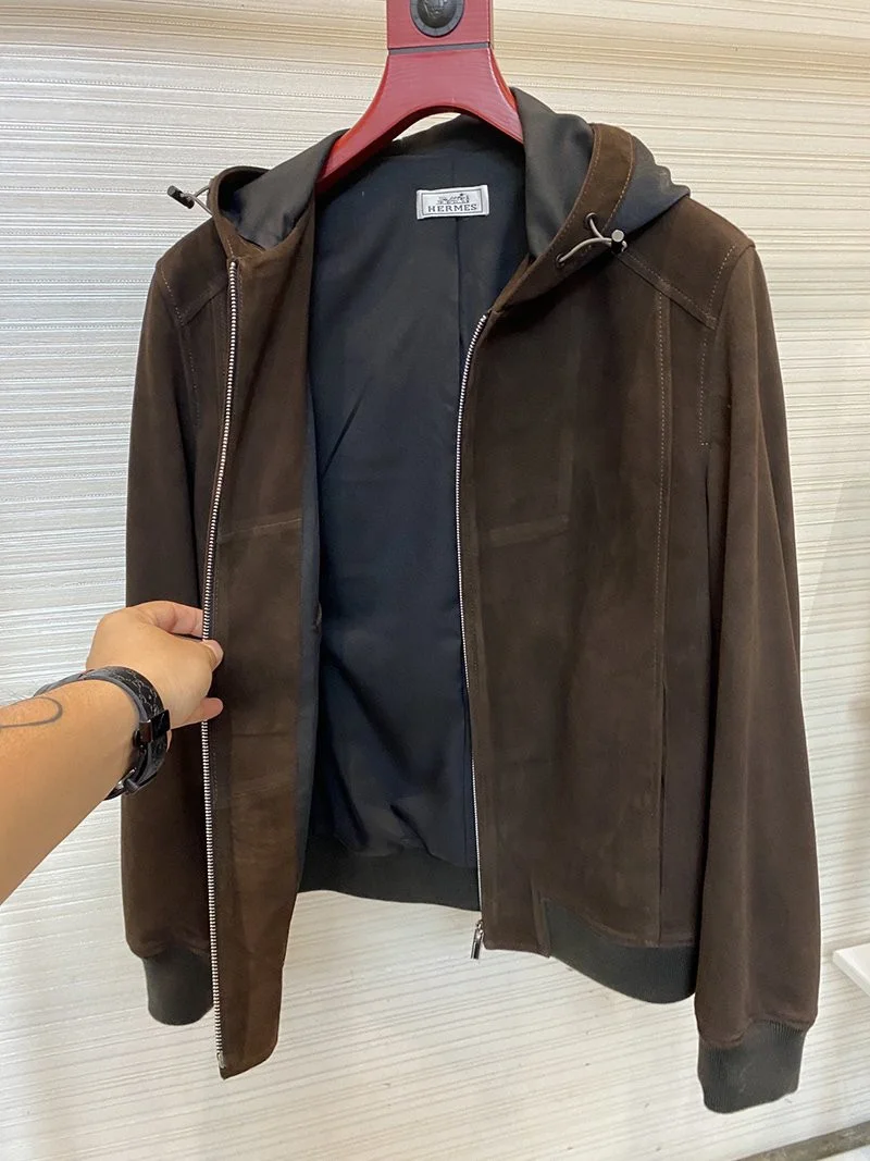 超話題!エルメス★カシミヤ ジップ付きジャケットコピー ero77446