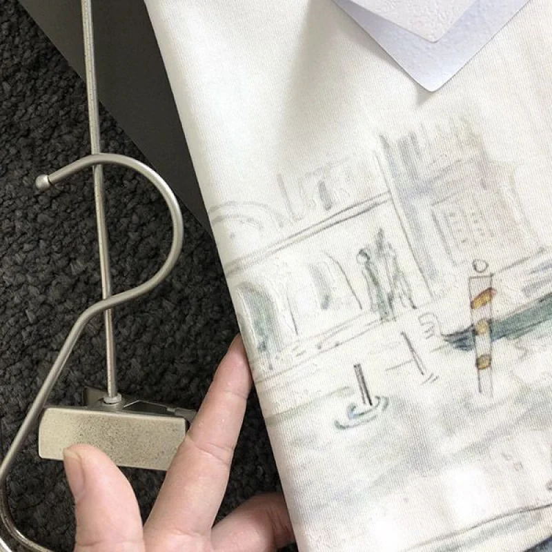 超希少!エルメス 半袖 Tシャツ 偽物 H刺繍 コットン erq96470