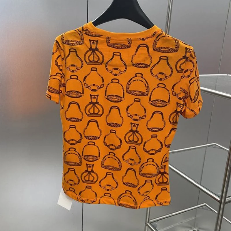 入手困難品！エルメス プリントTシャツ 偽物 err18050