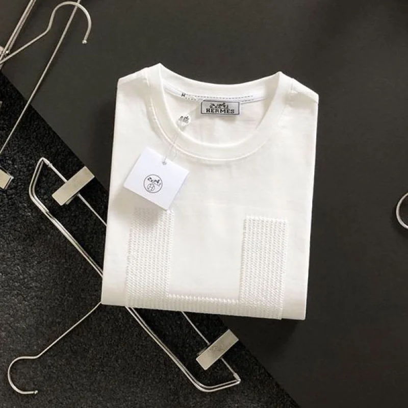 エルメス スーパーコピー プリント コットン Tシャツ 信用第一 err55694
