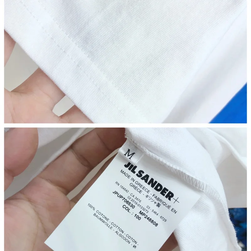 一目惚れ♪ジルサンダー Tシャツ コピー ロゴ プリント コットン 送関込み 2色 Jib98301