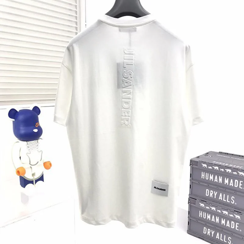 送料込ジルサンダー ロゴTシャツ 偽物 半袖 ホワイト Jie66506