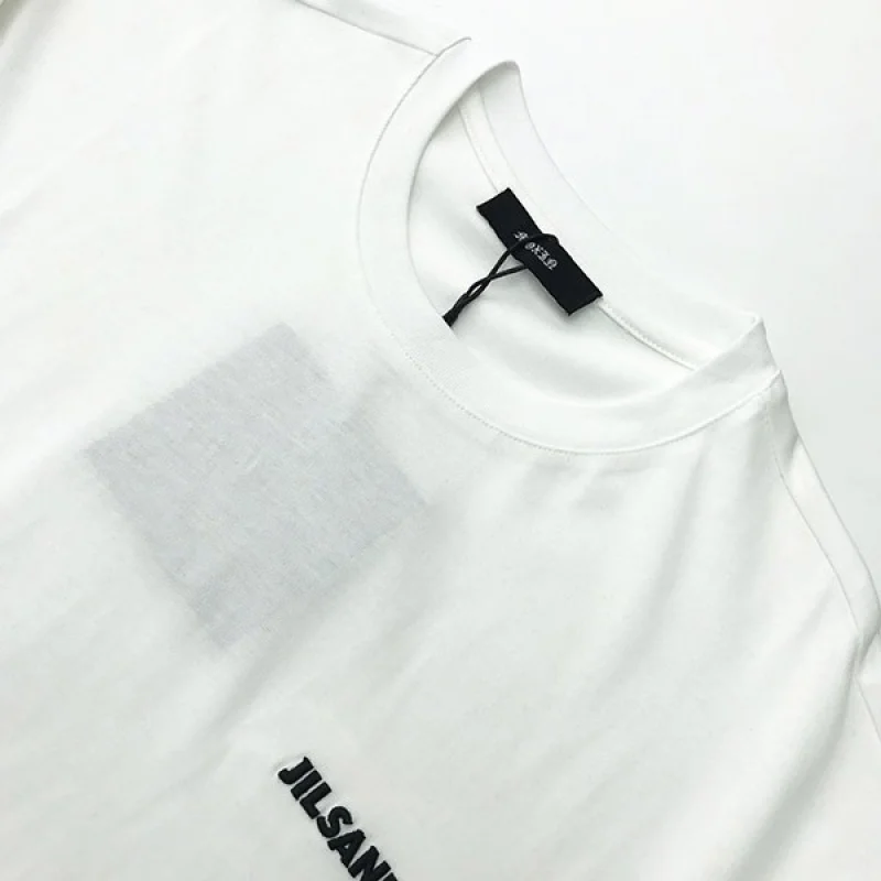 送料込ジルサンダー ロゴTシャツ 偽物 半袖 ホワイト Jie66506