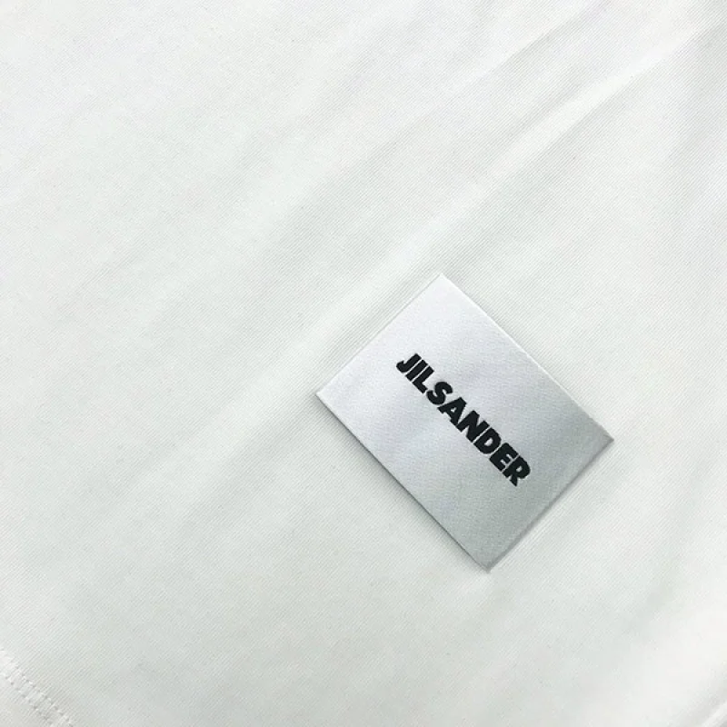 送料込ジルサンダー ロゴTシャツ 偽物 半袖 ホワイト Jie66506