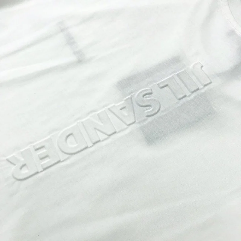 送料込ジルサンダー ロゴTシャツ 偽物 半袖 ホワイト Jie66506