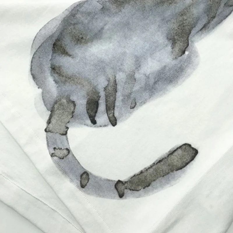 一目惚れ♪ジルサンダー コピー タイガープリントTシャツ アイボリー 2色 Jih95539