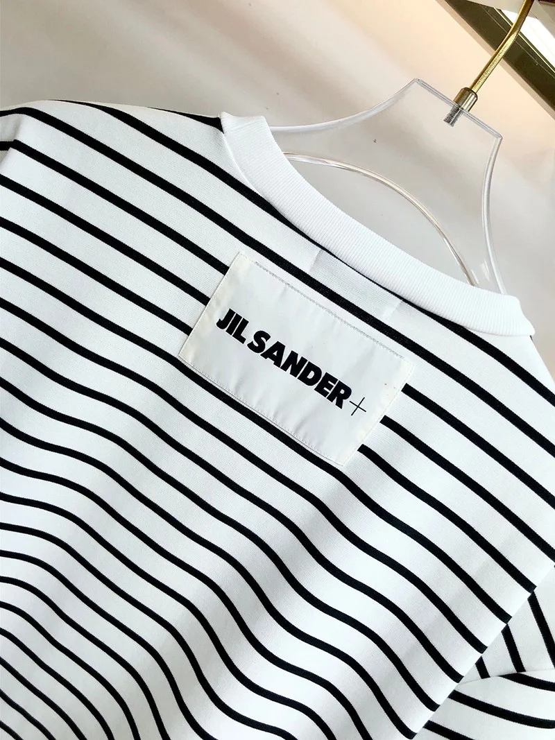 人気 ジルサンダー Tシャツ パロディ ロゴ プリント コットン 送関込み Jiq96698