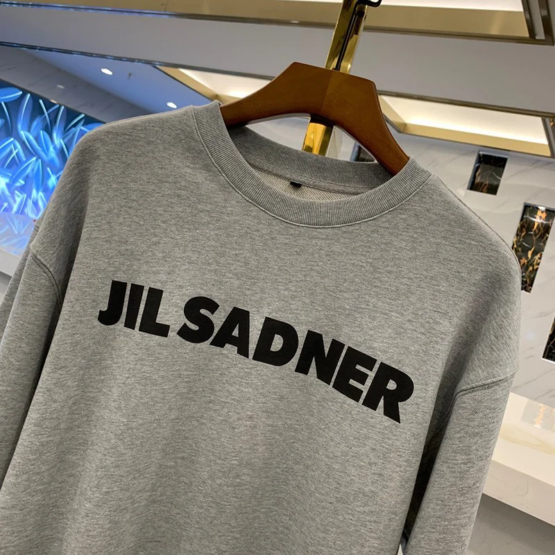 【日本未発売】ジルサンダー パーカー 偽物 ロゴ刺繍 スウェットフーディー Jir41169