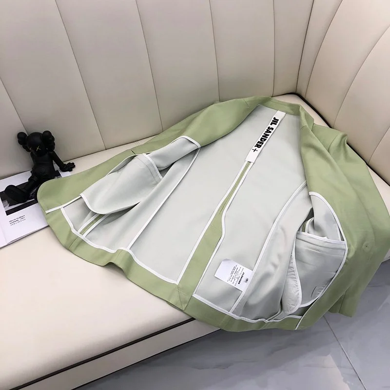 人気急上昇◆ジルサンダー ジャケット 偽物◆ ウール混合シングルブレストテーラードブレザー Jiv15227