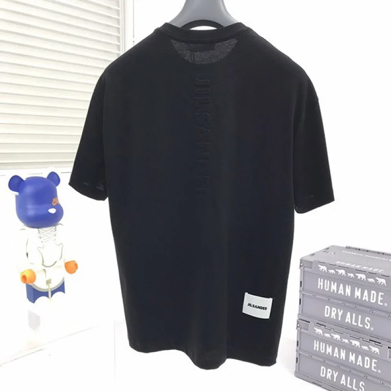 ☆超人気☆ジルサンダー ロゴTシャツ コピー 半袖 ブラック Jiy35542