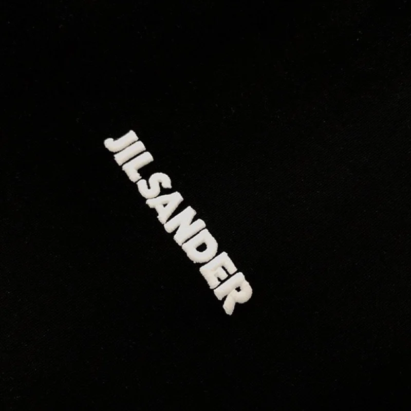 ☆超人気☆ジルサンダー ロゴTシャツ コピー 半袖 ブラック Jiy35542