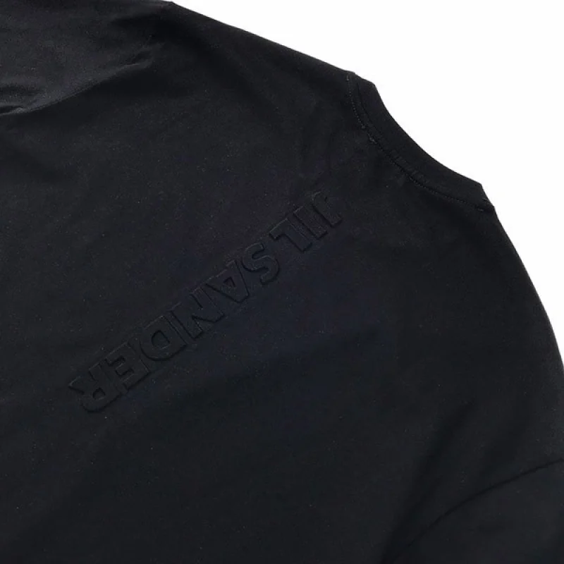 ☆超人気☆ジルサンダー ロゴTシャツ コピー 半袖 ブラック Jiy35542