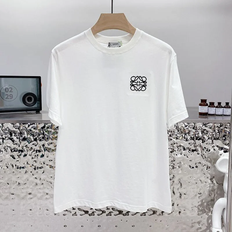 最安値挑戦 ロエベ エンブロイダリー アナグラム Tシャツ コピー 2色 H526Y22J26