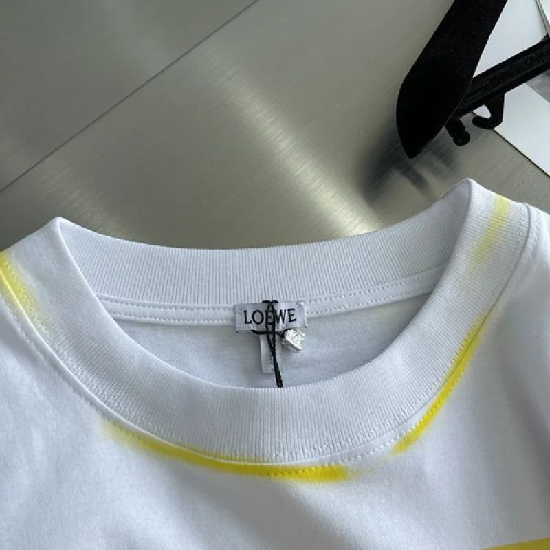 可愛いロエベ アナグラム フォト偽物 Tシャツ 偽物 ロゴ大☆ H526Y22X7