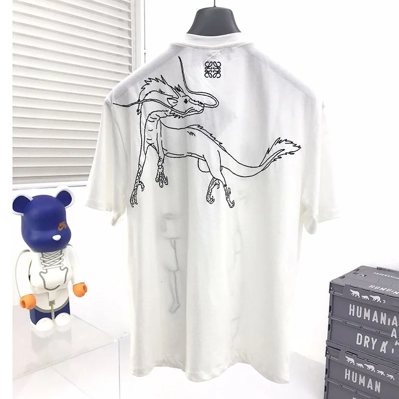 人気急上昇ロエベ×千と千尋の神隠し コピー 千尋 エンブロイダリー Tシャツ (コットン) S928Y22X03