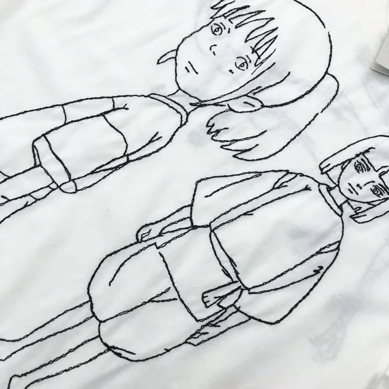 人気急上昇ロエベ×千と千尋の神隠し コピー 千尋 エンブロイダリー Tシャツ (コットン) S928Y22X03