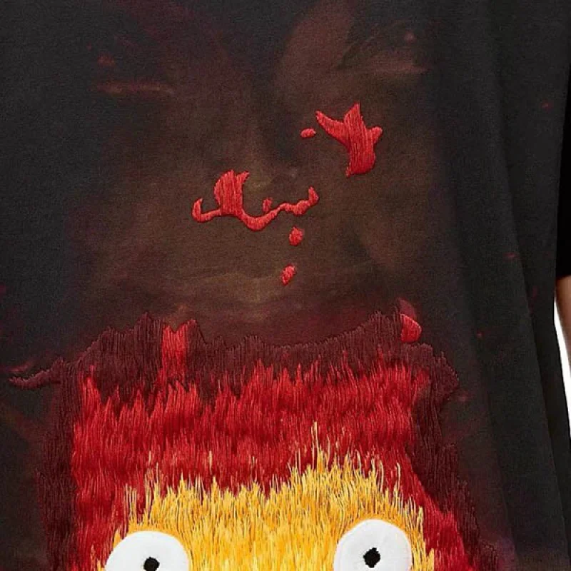 ロエベ × ハウルの動く城 コピー コットン Tシャツ SB44Y22X06