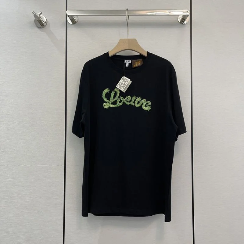 春夏新作ロエベ サボテンロゴがカワイイシンプル半袖Tシャツ コピー loa02989