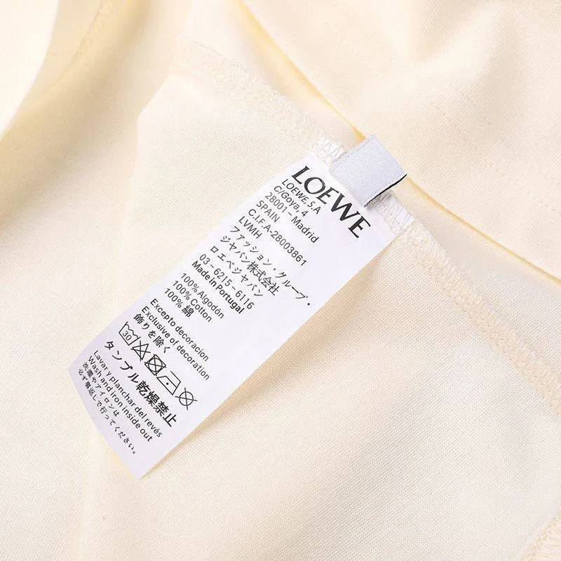 希少色 ロエベ Tシャツ スーパーコピー アナグラム ブローチプリント 半袖 loa31475