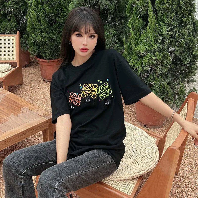 ロエベ コピー『千と千尋の神隠し』ススワタリ アナグラム Tシャツ (コットン) lob44738