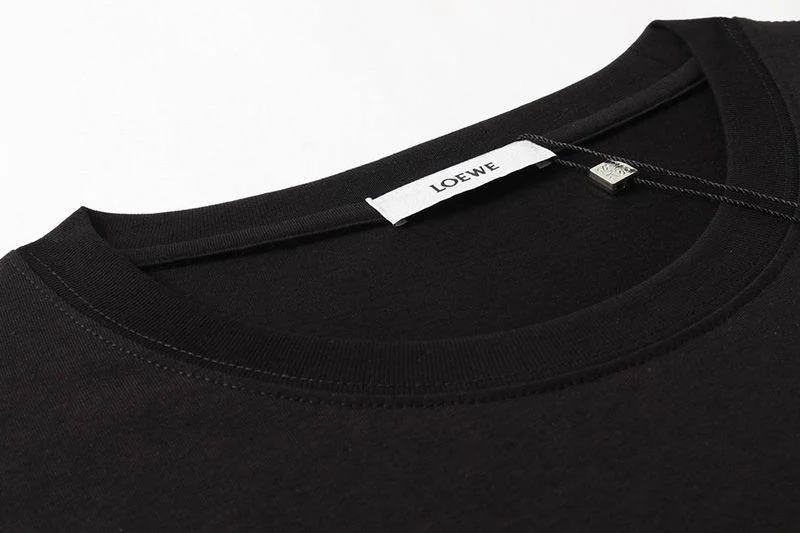 21-22AW ロエベ Tシャツ 偽物 アナグラム ブローチプリント 半袖 lod38864