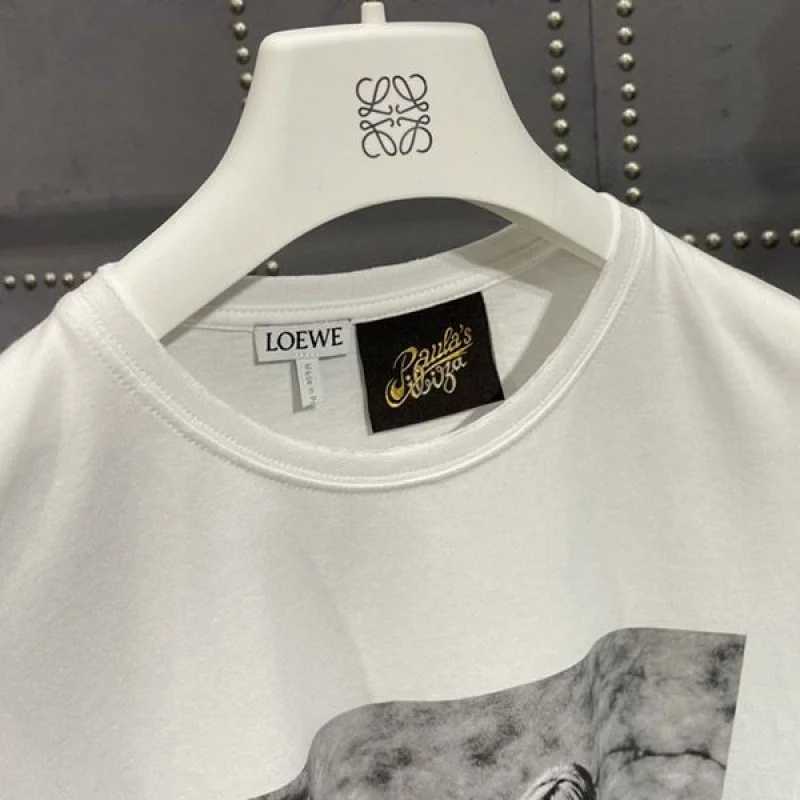 売上総額1位!ロエベ Paulas Ibiza クロップド Tシャツ 偽物 lod60479