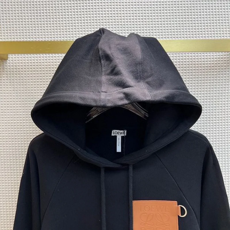超話題!ロエベ アナグラム クロップド コットン フーディ コピー lod63199
