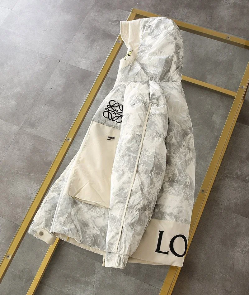 人気No1 ロエベ コットン フーデッド パファー ダウン 偽物 lof65196