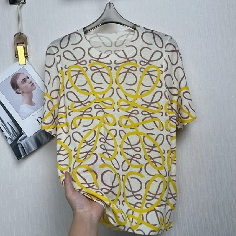 大人気!!新色☆ロエベ★アナグラムバイカラーコットンTシャツ コピー★ log33124