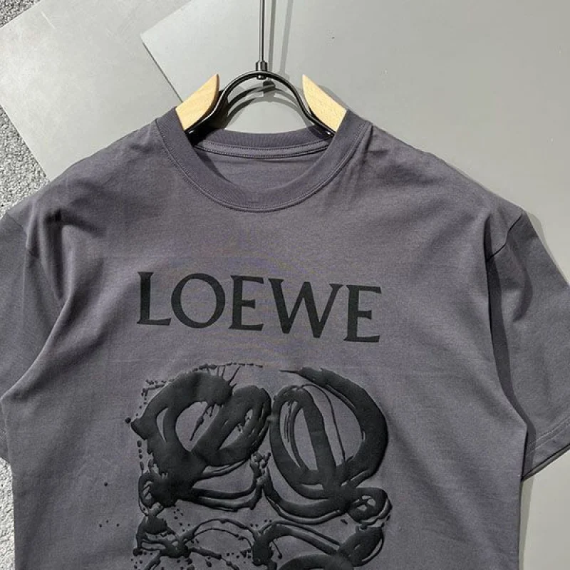 セール新作☆ロエベ★アナグラムバイカラーコットンTシャツ 偽物★ log82730