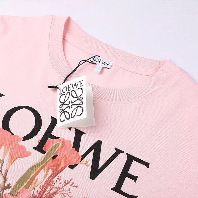 人気No1 ロエベ Tシャツ偽物 アナグラム ブローチプリント 半袖 loh07937