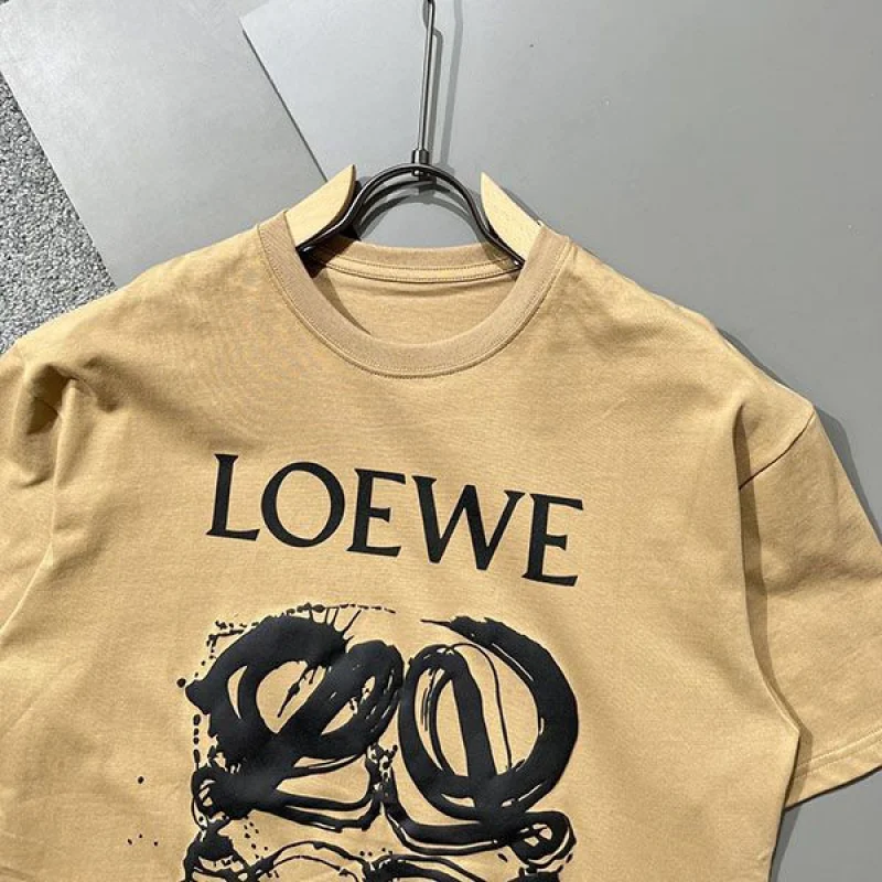 送料無料☆ロエベ★アナグラムバイカラーコットンTシャツ 偽物★ loh13059