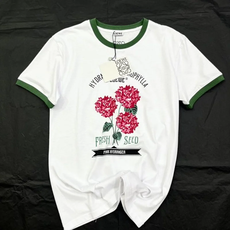 新色☆ロエベ フラワー Tシャツ コピー コットンジャージー S540Y22X29