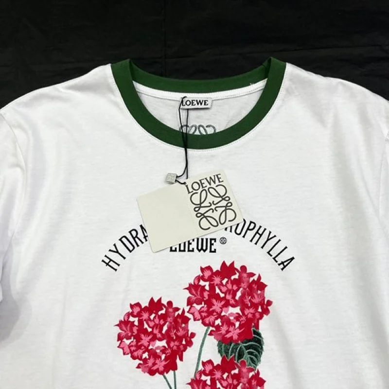 新色☆ロエベ フラワー Tシャツ コピー コットンジャージー S540Y22X29