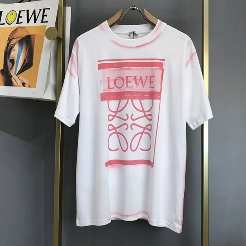 累積売上総額第1位!ロエベ コットン アナグラム フォト偽物 Tシャツ 4色 loj82937
